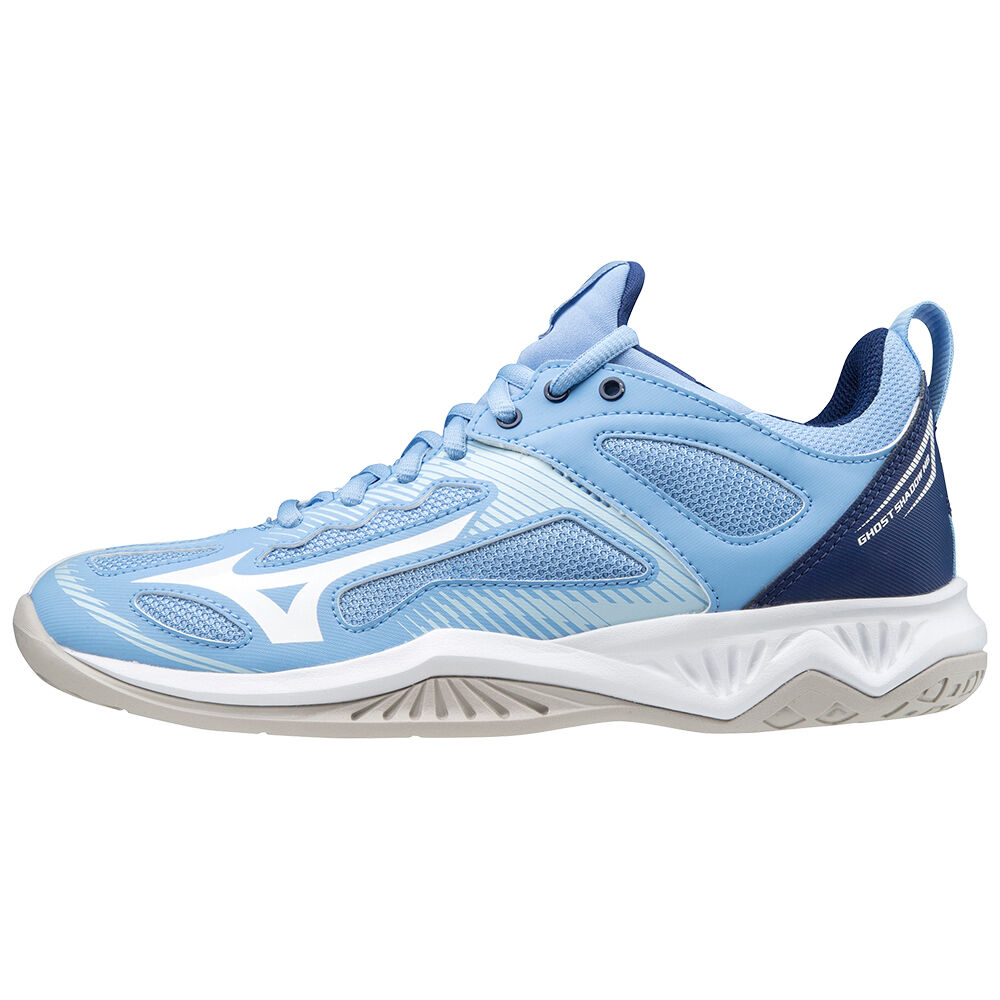 Tenis Futsal Mizuno Ghost Shadow Nb - Mulher - Azuis/Branco - TURNB5328